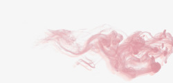 粉红烟雾装饰素材