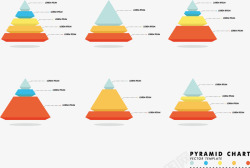立体金字塔矢量图素材