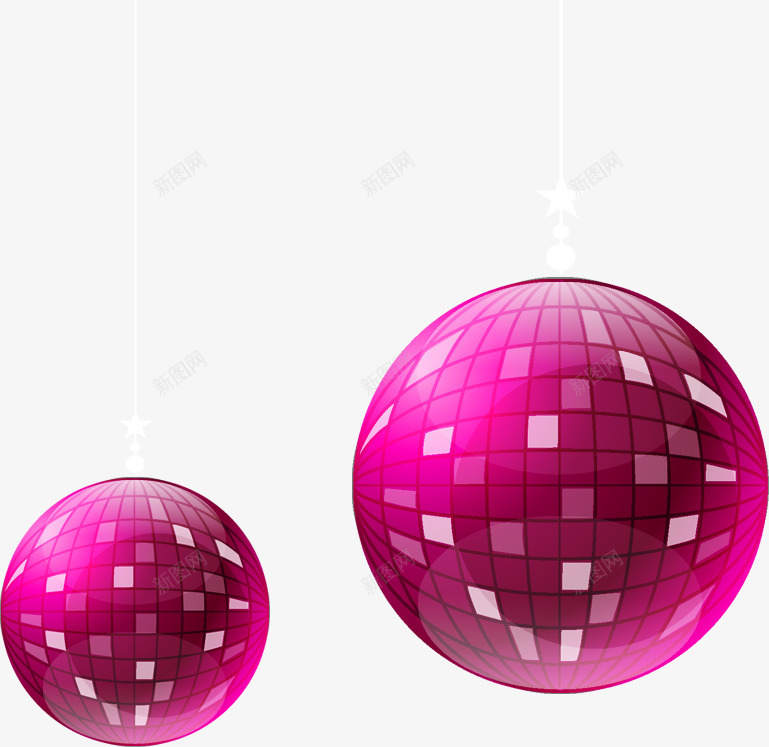 圆形圆球两个粉红色圆球png免抠素材_88icon https://88icon.com 圆形 圆球 粉红色