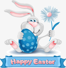 复活节png免抠素材_88icon https://88icon.com Easter Happy 兔子 复活节 彩蛋 花卉