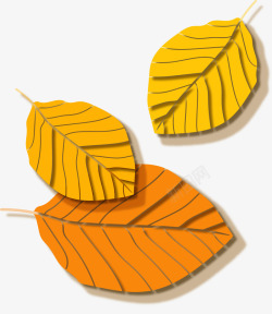秋季卡通枫叶装饰图案矢量图素材