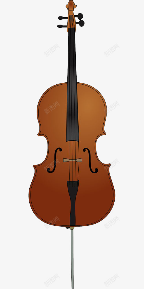 褐色的大提琴png免抠素材_88icon https://88icon.com 乐器 图片素材 大提琴 影音娱乐 演奏 褐色 音乐