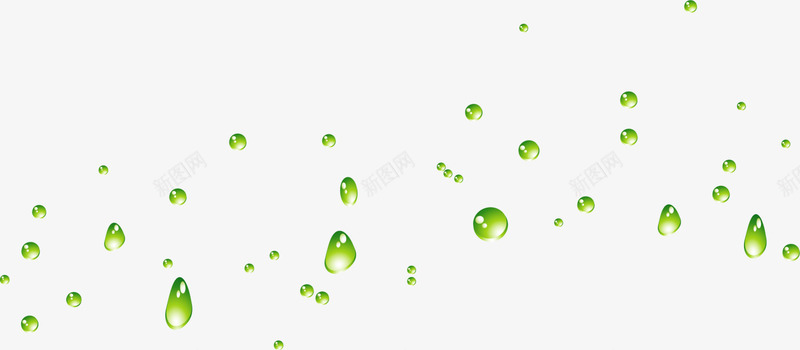 漂浮绿色水滴png免抠素材_88icon https://88icon.com 圆形水滴 漂浮水滴 绿色光晕 绿色水滴 质感 飘落