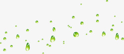 漂浮绿色水滴素材