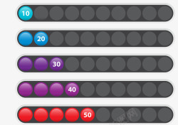 创意进度条元素素材