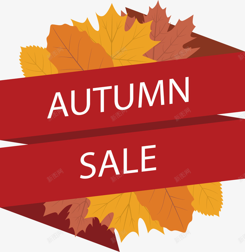 红色螺旋折纸秋季标题框png免抠素材_88icon https://88icon.com 彩带标题框 枫叶 矢量png 秋天 红色彩带 金色枫叶