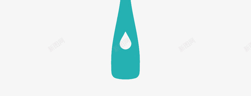 蓝色水滴png免抠素材_88icon https://88icon.com 水 水滴 波浪线 瓶子 矢量水 蓝色 设计 酒瓶