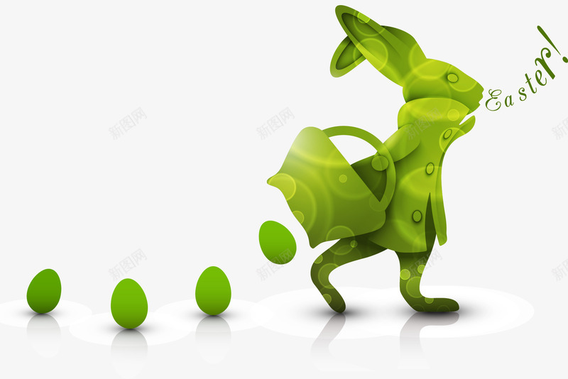 复活节兔子彩蛋绿色png免抠素材_88icon https://88icon.com 兔子 复活节 复活节兔子彩蛋绿色矢量图 彩蛋