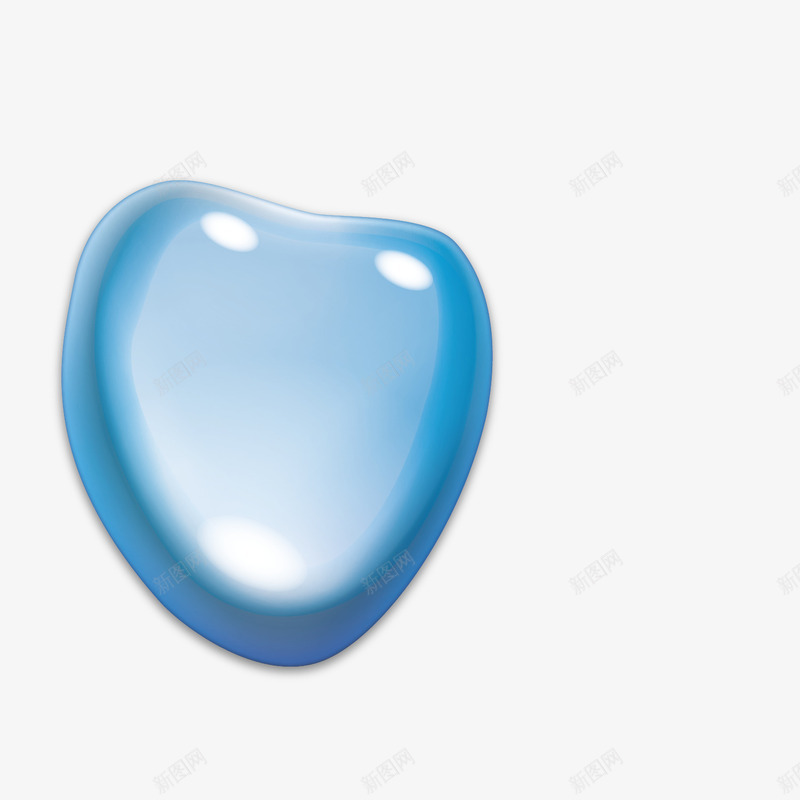 水珠蓝色png免抠素材_88icon https://88icon.com 图案 大水珠 水珠 蓝色