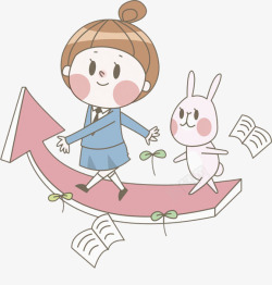 丸子头女孩素材