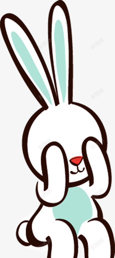 创意合成手绘可爱的小兔子耳朵png免抠素材_88icon https://88icon.com 兔子 创意 可爱 合成 耳朵