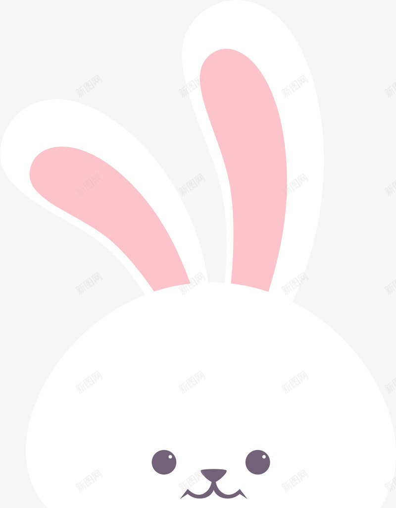 复活节呆萌白色兔子png免抠素材_88icon https://88icon.com 可爱兔子 呆萌兔子 复活节 白色兔子 节日 蹲着的兔子