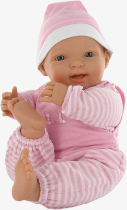 粉红衣服开心婴儿素材