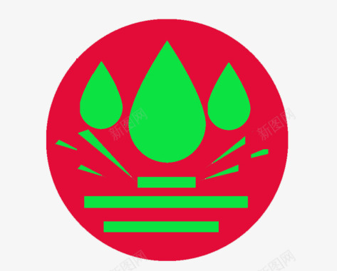 红色证书防水材料图标图标