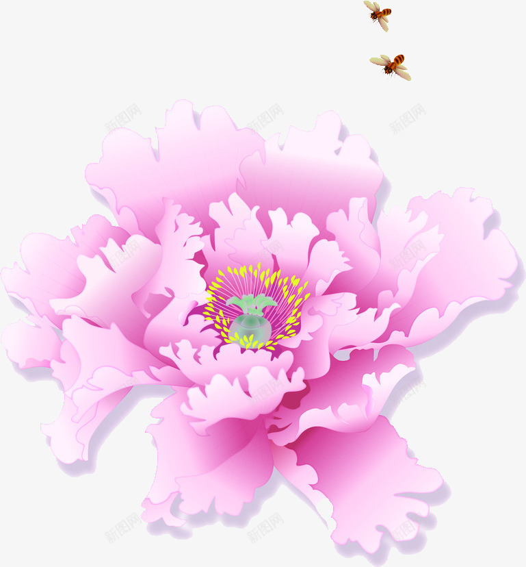 合成创意效果粉红色的花卉植物png免抠素材_88icon https://88icon.com 创意 合成 效果 植物 粉红色 花卉