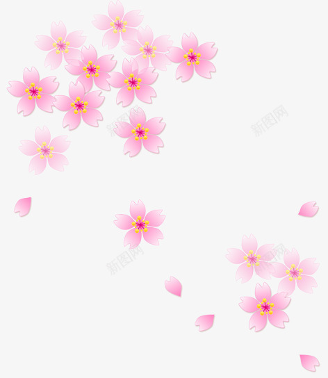 唯美粉红色花瓣飘落png免抠素材_88icon https://88icon.com 唯美 简约 粉红色 花瓣 设计