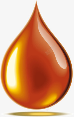 火红色的水滴元素素材
