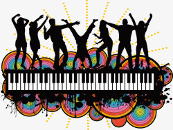 动感人物剪影素材