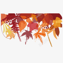 秋季枫叶木纹背景素材