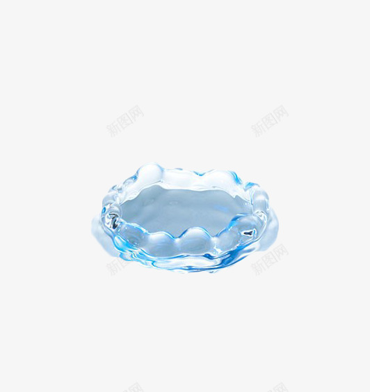 蓝色水坑png免抠素材_88icon https://88icon.com 水坑 水渍 水滩 水滴 简约水渍 蓝色 透明