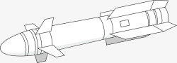飞弹游戏武器矢量图素材