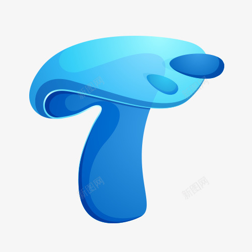 Tpng免抠素材_88icon https://88icon.com 光泽 字母 水滴 水滴字体 蓝色