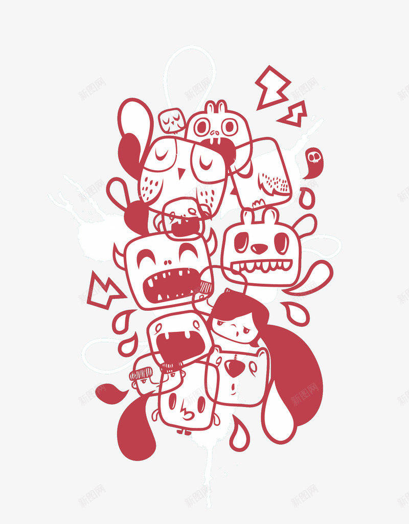 森林里的小动物png免抠素材_88icon https://88icon.com PNG PNG免费下载 PNG图片 兔子 卡通 小怪物 牛 猫头鹰