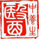 中国风红色文字中医印章素材