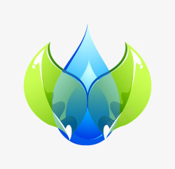 绿色环保节水标志素材