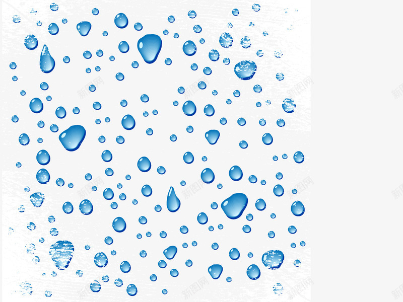 水珠背景png免抠素材_88icon https://88icon.com 矢量素材 高清