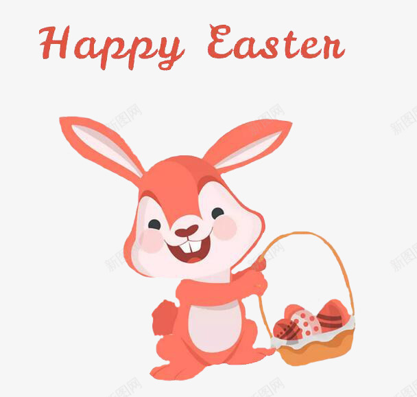 卡通提篮子的复活节兔子png免抠素材_88icon https://88icon.com 兔子 卡通 可爱 复活节 外国 提篮子的兔子 粉色