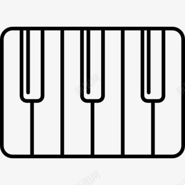 键盘钢琴键图标图标