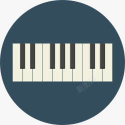 音乐合成器街机钢琴图标高清图片