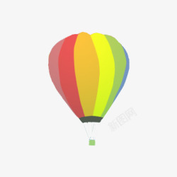 彩色线条氢气球装饰素材