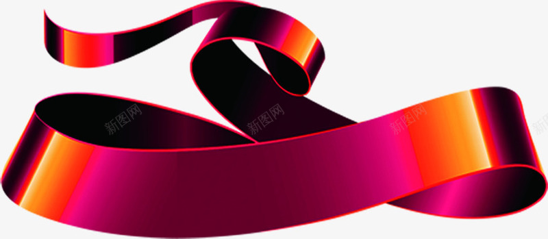 粉红色海报彩页丝带png免抠素材_88icon https://88icon.com 丝带 海报 粉红色