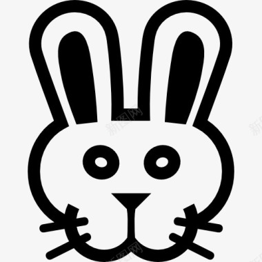兔子面前图标图标