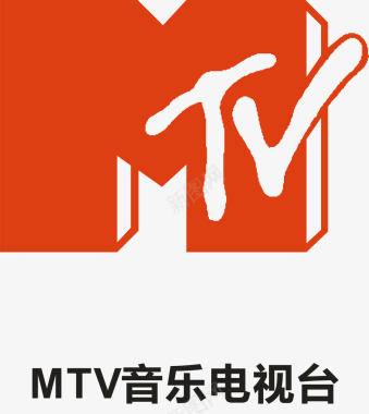 十字架标志MTV音乐电视台logo矢量图图标图标