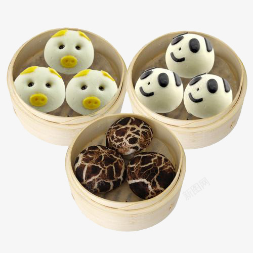 三款可爱的豆沙奶黄包展示图png免抠素材_88icon https://88icon.com 产品实物 宣传 广式早茶 点心 粤菜 美味 装饰