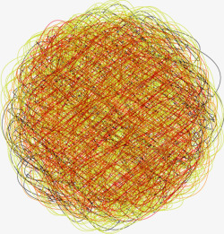 彩色凌乱线条装饰素材