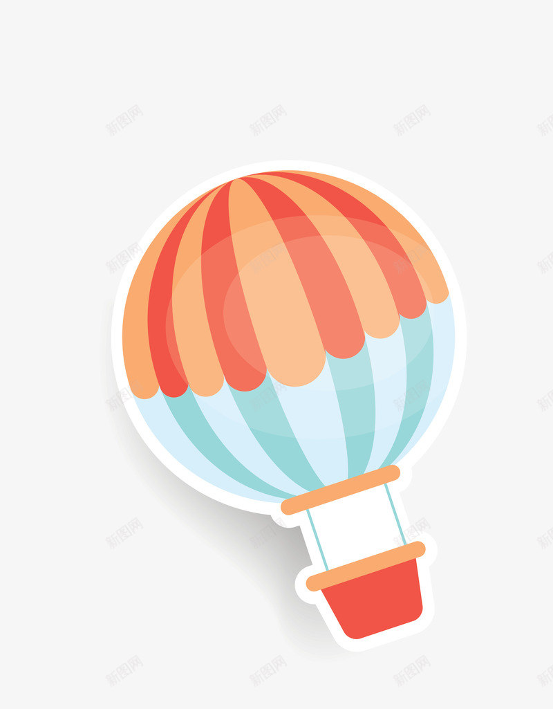 彩色条纹卡通热气球png免抠素材_88icon https://88icon.com 卡通 彩色条纹 热气球 矢量热气球