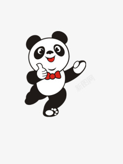 开心熊猫点赞的熊猫高清图片