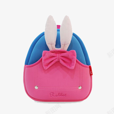 小兔子粉色双肩包儿童png免抠素材_88icon https://88icon.com 书包 产品实物 双肩包 粉色儿童