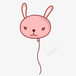可爱卡通兔子气球素材
