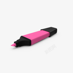 萤光笔一支粉色荧光笔图标高清图片