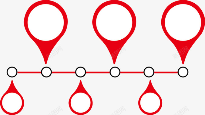 红色水滴红色地图标示图标