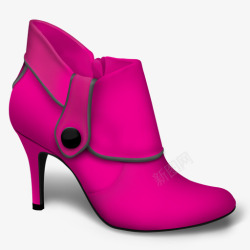 粉红女生鞋子素材