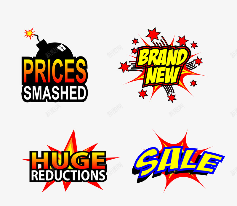 精美爆炸贴标签矢量图ai免抠素材_88icon https://88icon.com 其他生活百科 卡通漫画 彩色条纹 时尚创意 标签爆炸 流行元素 潮玩 爆炸背景 爆炸贴 矢量图 矢量素材 艺术字 贴纸