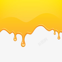 滴溅素材黄色水滴边框高清图片
