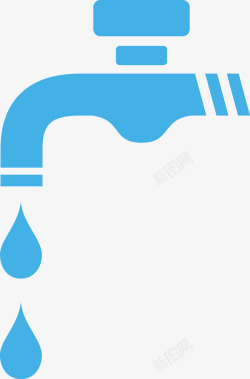 外流水龙头滴水能源标图标高清图片