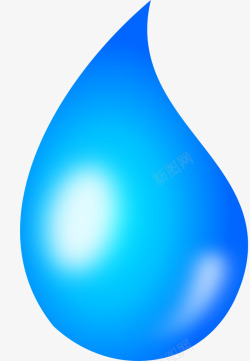 蓝色的水滴素材